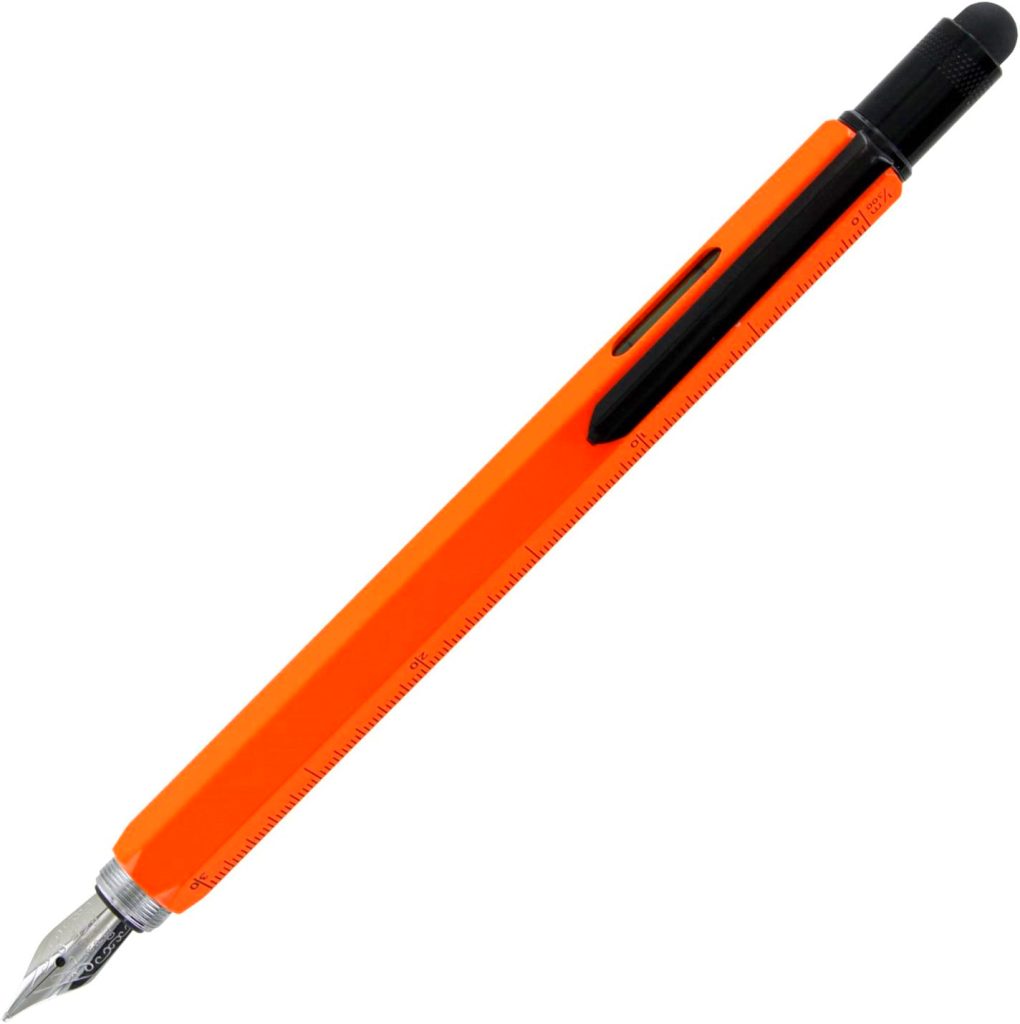 tool fountain pen in safety orange