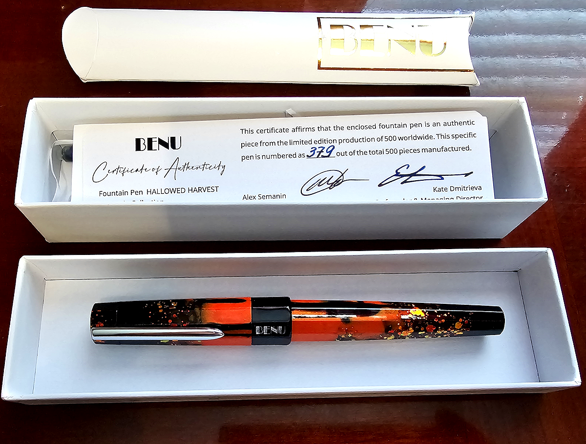 BENU Euphoria Hallowed Harvest fountain pen