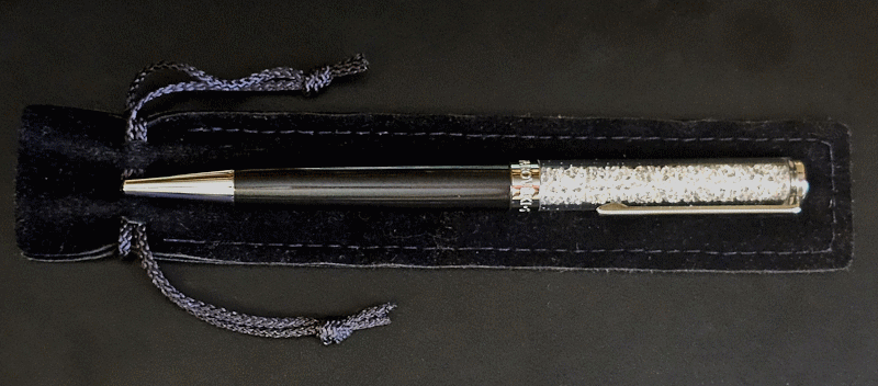 Swarovski Crystal inside a pen